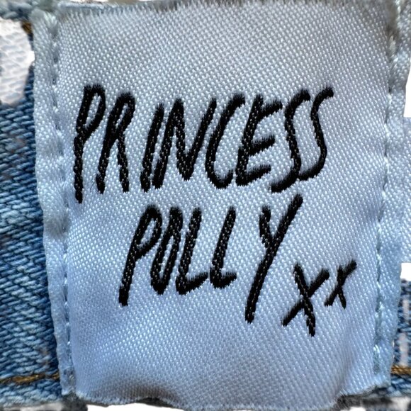 Princess Polly Jeans Mid-Rise Wide Leg Boho Lagenlook Y2K Light Academia Size‎ 6 - Picture 3 of 4